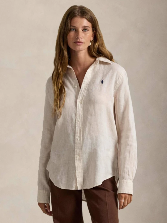Zdjęcie produktu POLO RALPH LAUREN Lniana koszula | Classic fit kremowy