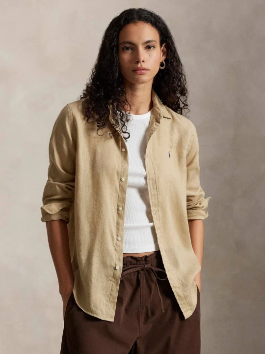 Zdjęcie produktu POLO RALPH LAUREN Lniana koszula | Classic fit beżowy
