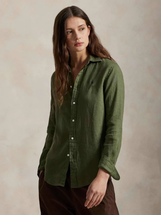 Zdjęcie produktu POLO RALPH LAUREN Lniana koszula | Classic fit zielony