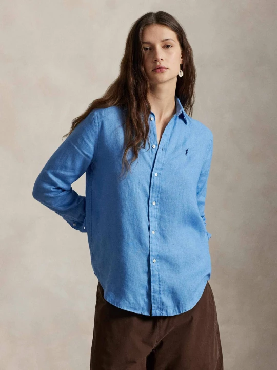 Zdjęcie produktu POLO RALPH LAUREN Lniana koszula | Classic fit błękitny
