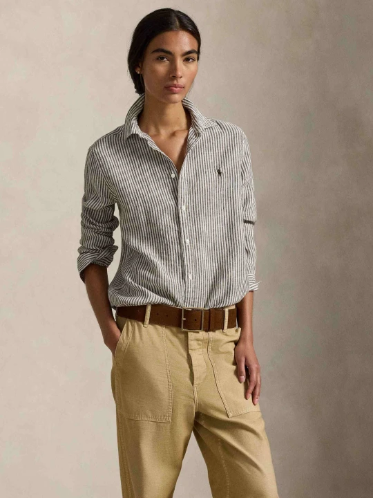 Zdjęcie produktu POLO RALPH LAUREN Lniana koszula | Classic fit brązowy