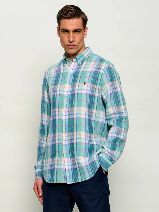 Zdjęcie produktu POLO RALPH LAUREN Lniana koszula | Custom fit turkusowy