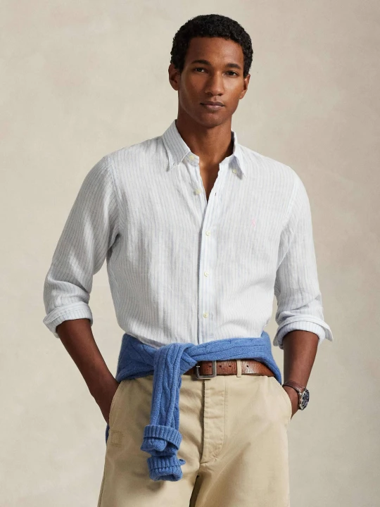 Zdjęcie produktu POLO RALPH LAUREN Lniana koszula | Custom fit biały