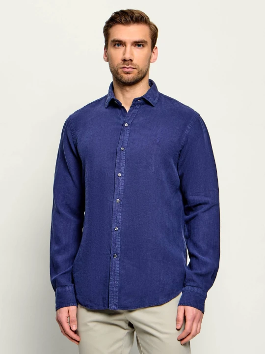 Zdjęcie produktu POLO RALPH LAUREN Lniana koszula | Custom fit granatowy
