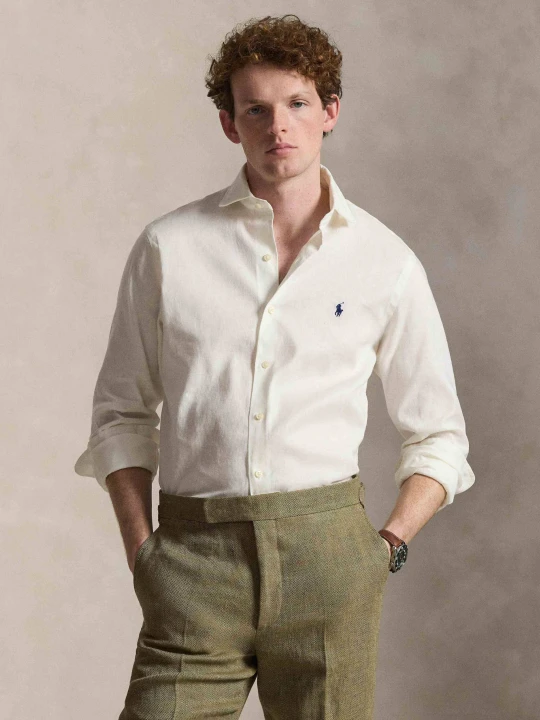 Zdjęcie produktu POLO RALPH LAUREN Lniana koszula | Custom fit biały