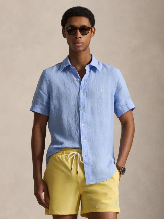 Zdjęcie produktu POLO RALPH LAUREN Lniana koszula | Custom fit błękitny