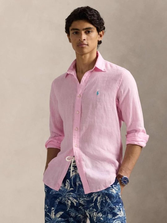 Zdjęcie produktu POLO RALPH LAUREN Lniana koszula | Custom fit różowy