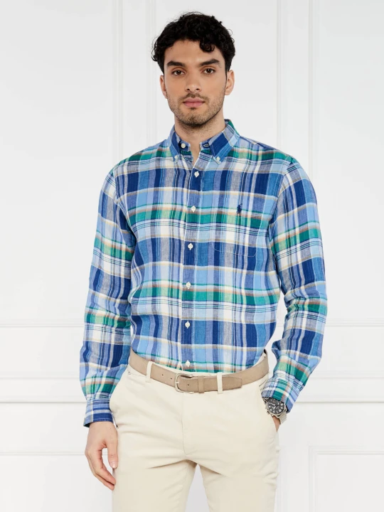 Zdjęcie produktu POLO RALPH LAUREN Lniana koszula | Custom fit niebieski