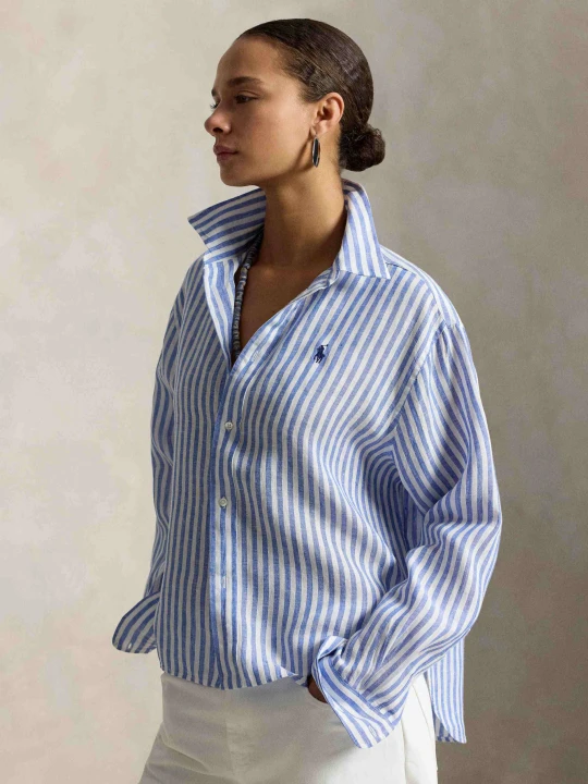 Zdjęcie produktu POLO RALPH LAUREN Lniana koszula | Relaxed fit niebieski