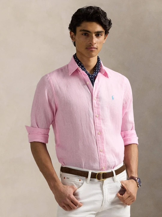 Zdjęcie produktu POLO RALPH LAUREN Lniana koszula | Slim Fit różowy