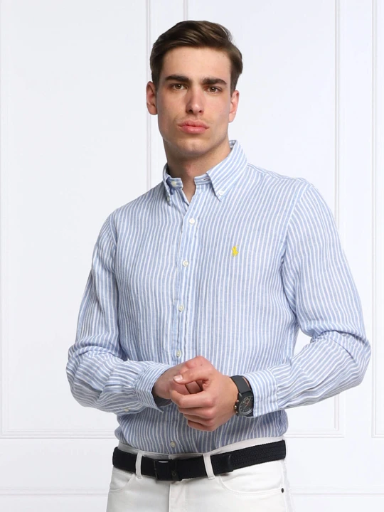 Zdjęcie produktu POLO RALPH LAUREN Lniana koszula | Slim Fit niebieski