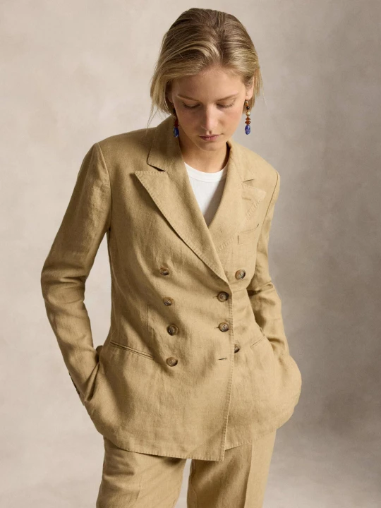 Zdjęcie produktu POLO RALPH LAUREN Lniana marynarka | Regular Fit beżowy