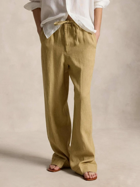 Zdjęcie produktu POLO RALPH LAUREN Lniane spodnie | Loose fit beżowy