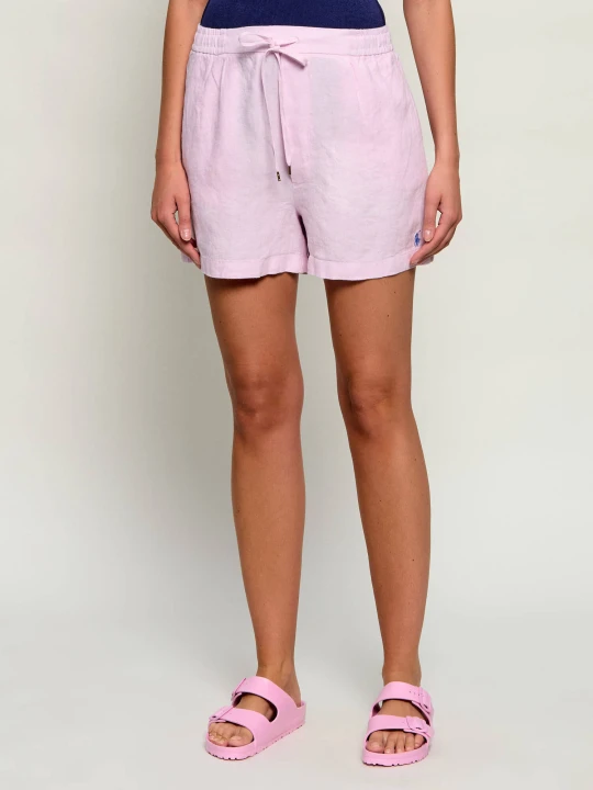 Zdjęcie produktu POLO RALPH LAUREN Lniane szorty | Relaxed fit pudrowy róż