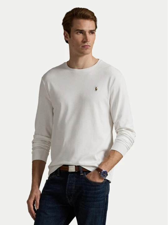 Zdjęcie produktu Polo Ralph Lauren Longsleeve 710760121 Biały Slim Fit
