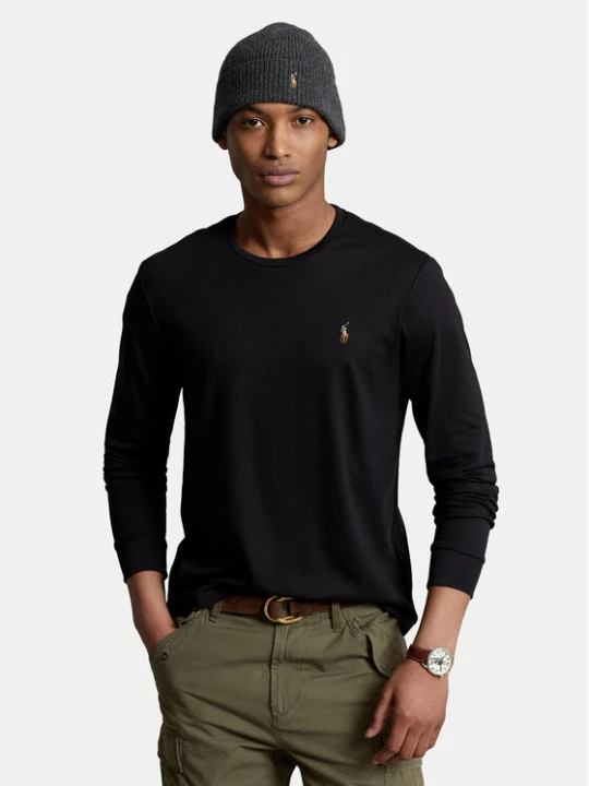 Zdjęcie produktu Polo Ralph Lauren Longsleeve 710760121 Czarny Slim Fit