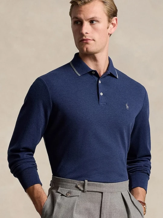 Zdjęcie produktu Polo Ralph Lauren longsleeve bawełniany granatowy