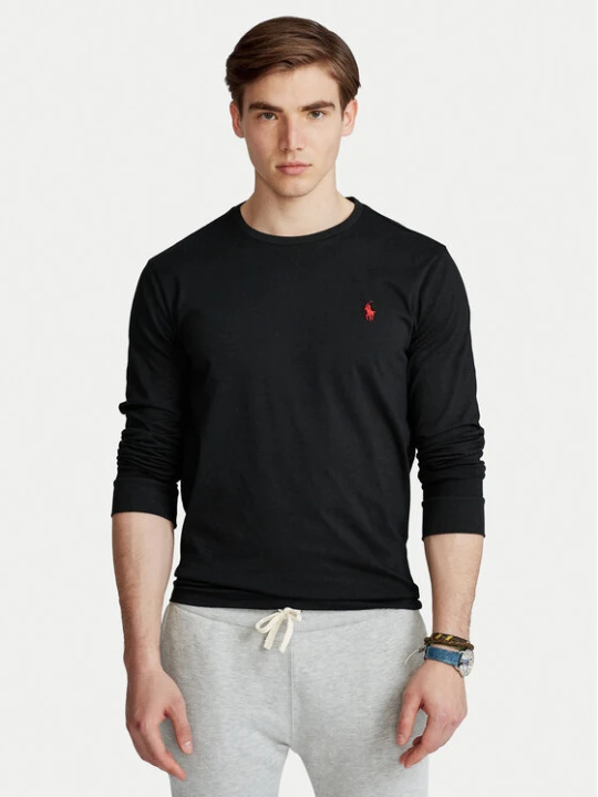 Zdjęcie produktu Polo Ralph Lauren Longsleeve Classics 710671468001 Czarny Custom Slim Fit