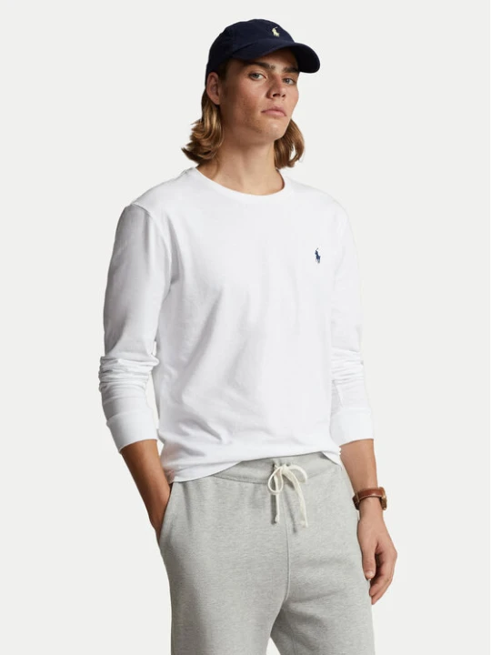 Zdjęcie produktu Polo Ralph Lauren Longsleeve Classics 710671468004 Biały Custom Slim Fit
