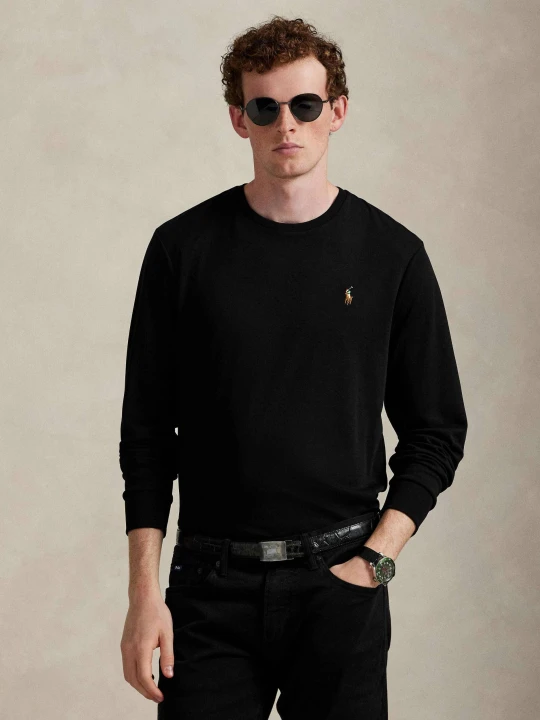 Zdjęcie produktu POLO RALPH LAUREN Longsleeve | Custom slim fit czarny
