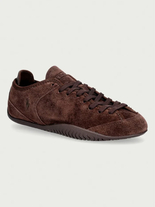 Zdjęcie produktu Polo Ralph Lauren Lw Prfl Drv sneakersy damskie zamszowe brązowy