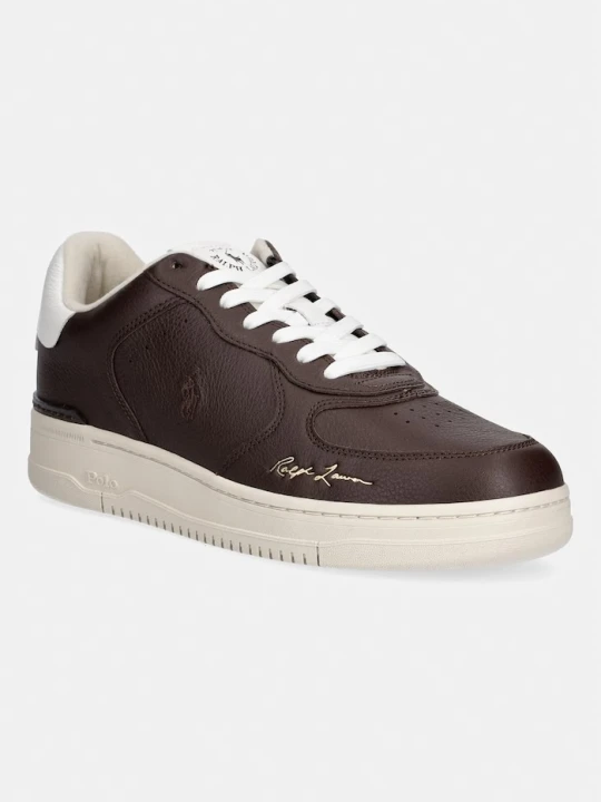 Zdjęcie produktu Polo Ralph Lauren Mastr Ct Sig sneakersy męskie skórzane brązowy