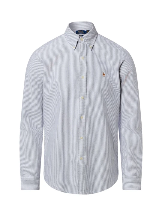 Zdjęcie produktu Polo Ralph Lauren koszula bawełniana Mężczyźni Modern Fit Bawełna szary | biały