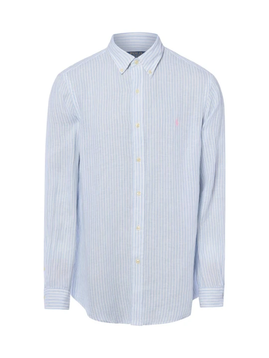 Zdjęcie produktu Polo Ralph Lauren koszula lniana - Custom Fit Mężczyźni Modern Fit len biały