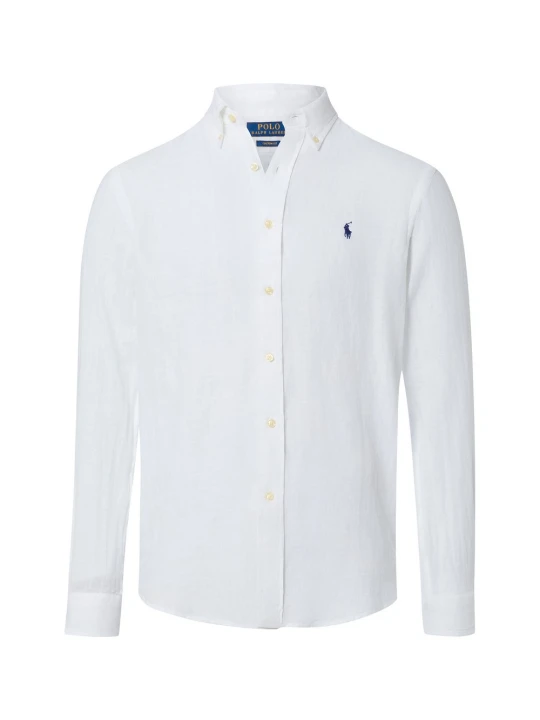 Zdjęcie produktu Polo Ralph Lauren koszula lniana Mężczyźni Regular Fit len biały