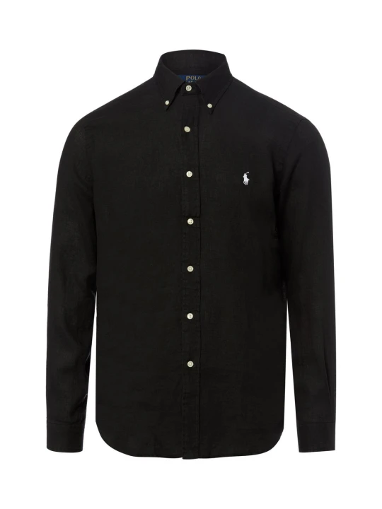 Zdjęcie produktu Polo Ralph Lauren koszula lniana Mężczyźni Regular Fit len czarny