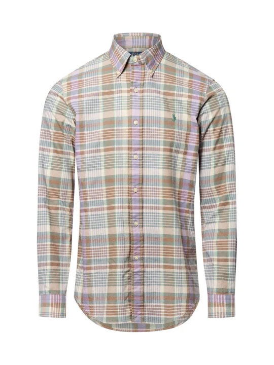 Zdjęcie produktu Polo Ralph Lauren koszula w kratę Mężczyźni Modern Fit Bawełna zielony | lila | beżowy