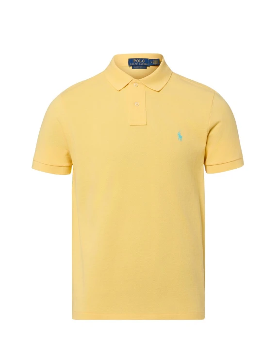 Zdjęcie produktu Polo Ralph Lauren koszulka polo - Custom Slim Fit Mężczyźni Bawełna żółty