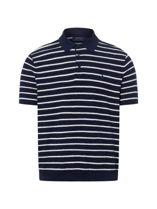 Zdjęcie produktu Polo Ralph Lauren koszulka polo z cienkiej dzianiny Mężczyźni Bawełna niebieski