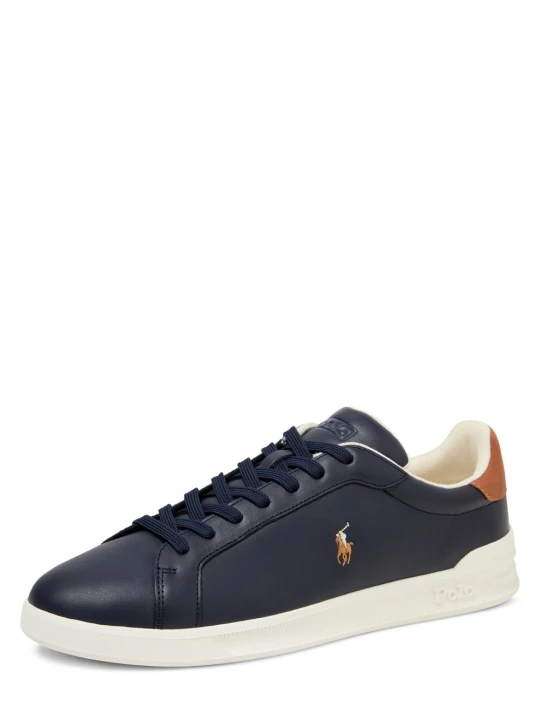 Zdjęcie produktu Polo Ralph Lauren skórzane buty sportowe Mężczyźni skóra niebieski