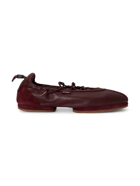 Zdjęcie produktu Polo Ralph Lauren NAPPA LTHR / SUEDE-BLRNA baleriny skórzane
