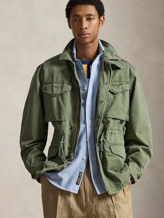 Zdjęcie produktu Polo Ralph Lauren parka męska bawełniana zielony
