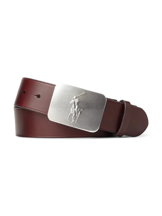 Zdjęcie produktu Polo Ralph Lauren pasek skórzany brązowy