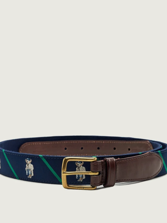 Zdjęcie produktu POLO RALPH LAUREN Pasek | z dodatkiem skóry granatowy