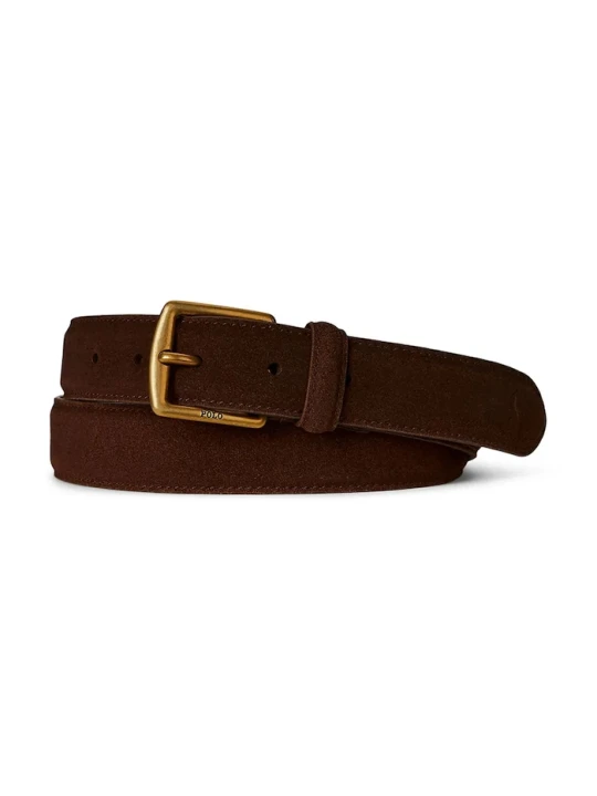 Zdjęcie produktu Polo Ralph Lauren pasek męski zamszowy brązowy