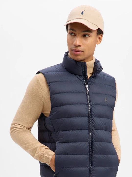 Zdjęcie produktu Polo Ralph Lauren pikowana kamizelka puchowa Mężczyźni Sztuczne włókno niebieski