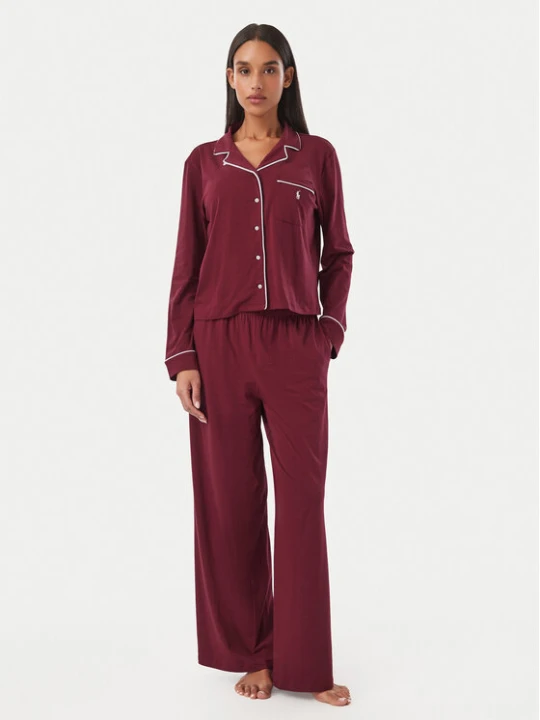 Zdjęcie produktu Polo Ralph Lauren Piżama 4P0229 Bordowy Relaxed Fit