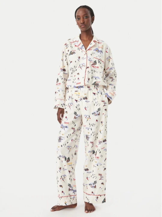 Zdjęcie produktu Polo Ralph Lauren Piżama 4P0701 Beżowy jasny Relaxed Fit
