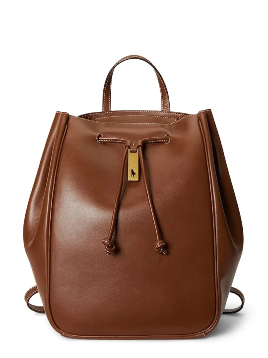 Zdjęcie produktu Polo Ralph Lauren plecak damski skórzany brązowy