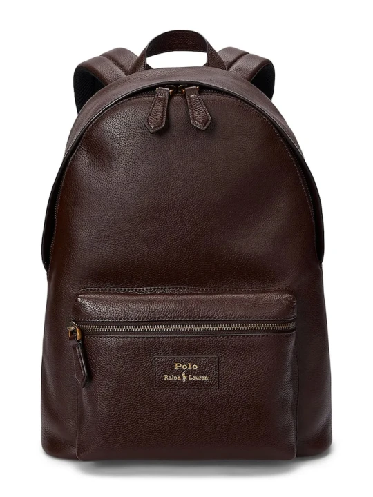 Zdjęcie produktu Polo Ralph Lauren plecak skórzany brązowy