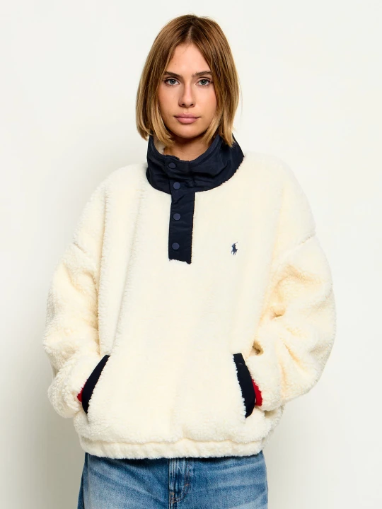 Zdjęcie produktu POLO RALPH LAUREN Polarowa bluza Bear | Loose fit kremowy
