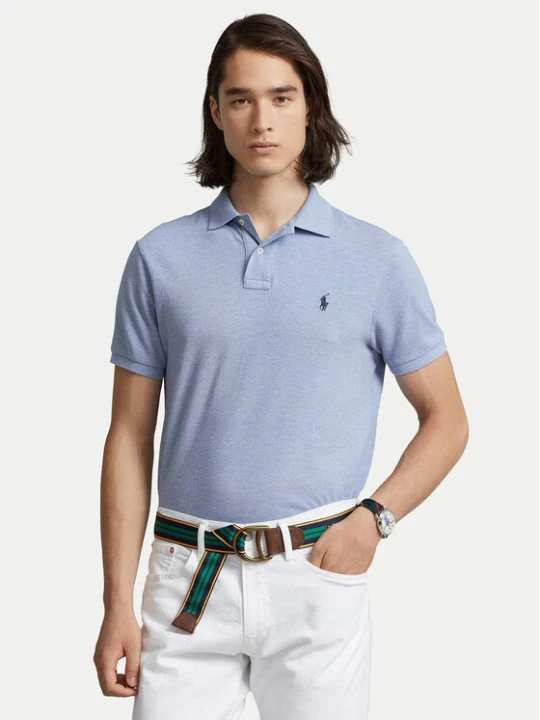 Zdjęcie produktu Polo Ralph Lauren Polo 710666998007 Niebieski Custom Slim Fit
