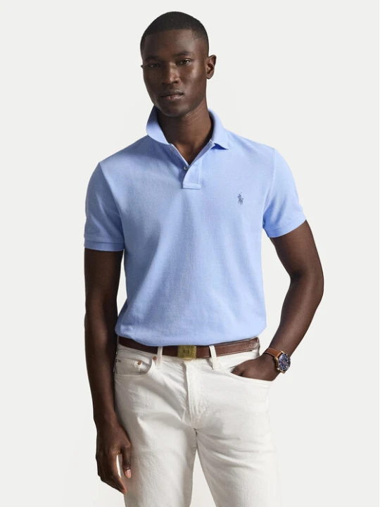 Zdjęcie produktu Polo Ralph Lauren Polo 710680784031 Niebieski jasny Custom Slim Fit