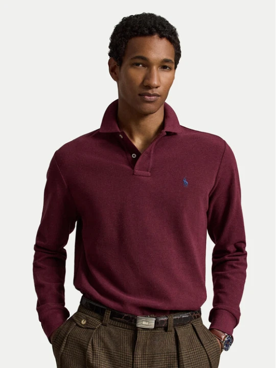 Zdjęcie produktu Polo Ralph Lauren Polo 710680790095 Bordowy Custom Slim Fit