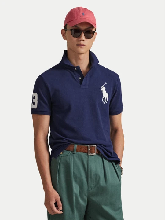 Zdjęcie produktu Polo Ralph Lauren Polo 710688969004 Granatowy Custom Slim Fit
