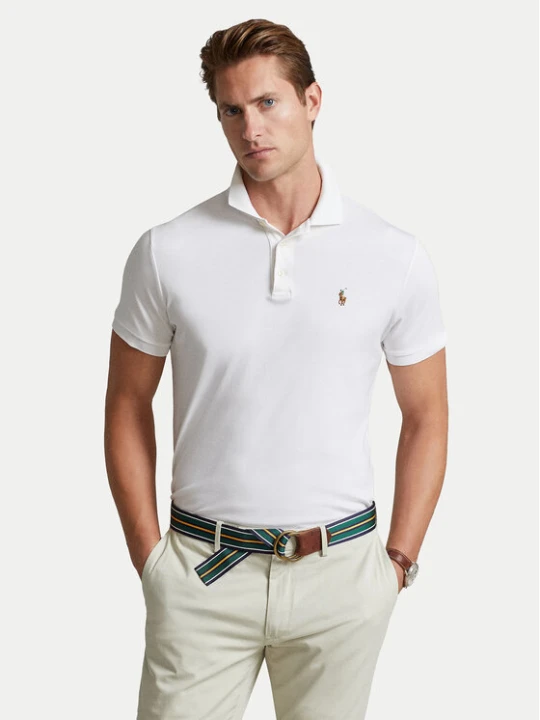 Zdjęcie produktu Polo Ralph Lauren Polo 710713130003 Biały Custom Slim Fit